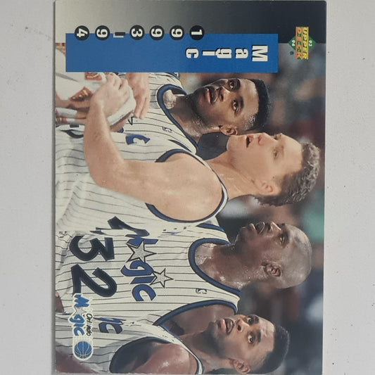 Shaquille O'Neal 1993 Upper-Deck 1993-94 team picture #228 NBA Basketball Orlando Magic Good + sleeved
