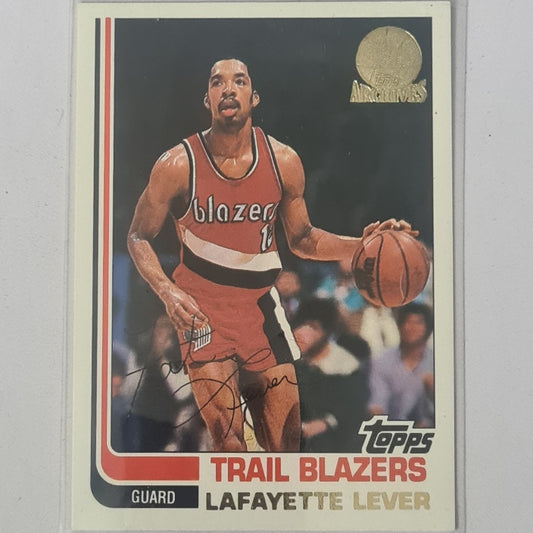Lafayette Lever 1993 Topps Archives gold stamp rookie #27 NBA Basketball Portland Trail Blazers Excellent sleeved