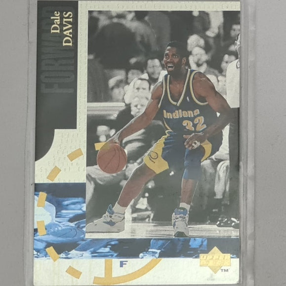 Dale Davies 1995 Upper-Deck silver foil SE126 NBA Basketball Indiana Pacers ex-mint sleeved