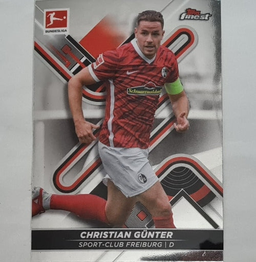 Christian Gunter 2022 Topps Finest Bundesliga #59 Soccer Football Freiburg Excellent Sleeved
