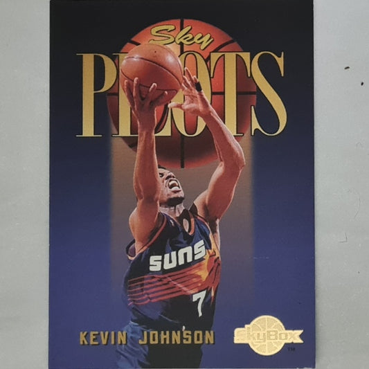 Kevin Johnson 1995 Skybox Sky Plots #342 NBA Basketball Phoenix Suns very good Sleeved