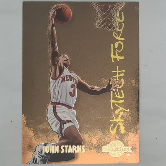 John Starks 1995 Skybox Skytech Force SF28 NBA Basketball New York Knicks Excellent Sleeved