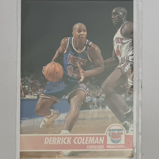 Derrick Coleman 1994 Skybox NBA Hoops #133 NBA Basketball New Jersey Nets Excellent Sleeved