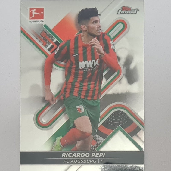 Ricardo Pepi 2022 Topps Finest Bundesliga #52 Soccer Football Augsburg EX-MINT