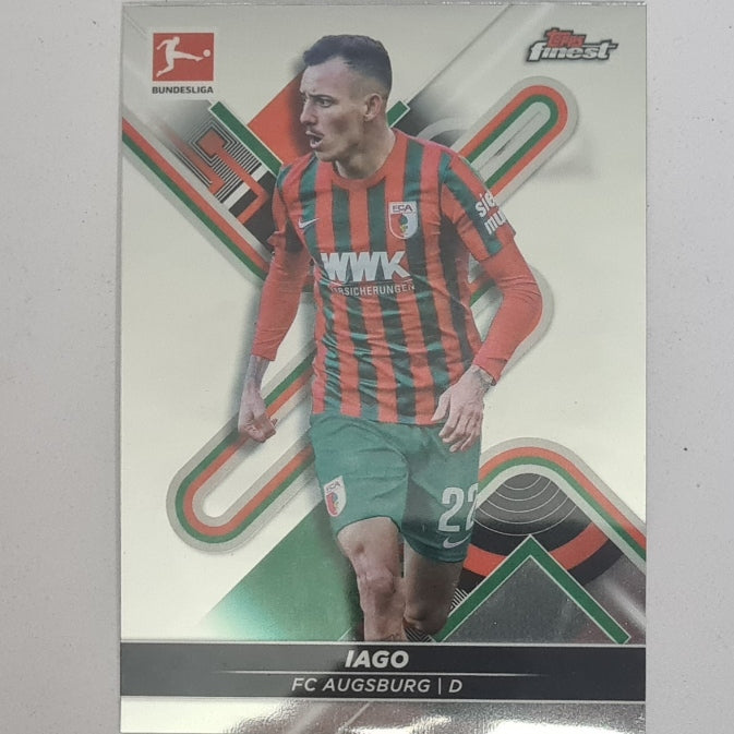 Iago 2022 Topps Finest Bundesliga #4 Soccer Football Augsburg EX-MINT
