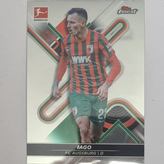 Iago 2022 Topps Finest Bundesliga #4 Soccer Football Augsburg EX-MINT