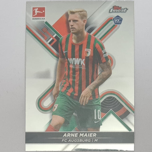 Arne Maier 2022 Topps Finest Bundesliga Rookie RC #7 Soccer Football Augsburg EX-MINT