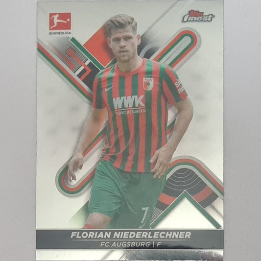 Florian Niederlechner 2022 Topps Finest Bundesliga #8 Soccer Football Augsburg EX-MINT