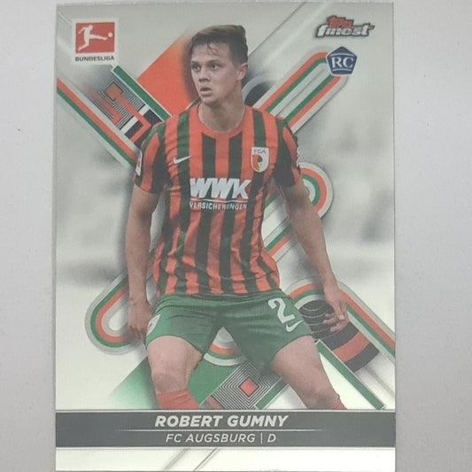 Robert Gumny 2022 Topps Finest Bundesliga Rookie RC  refractor #5 Soccer Football Augsburg EX-MINT