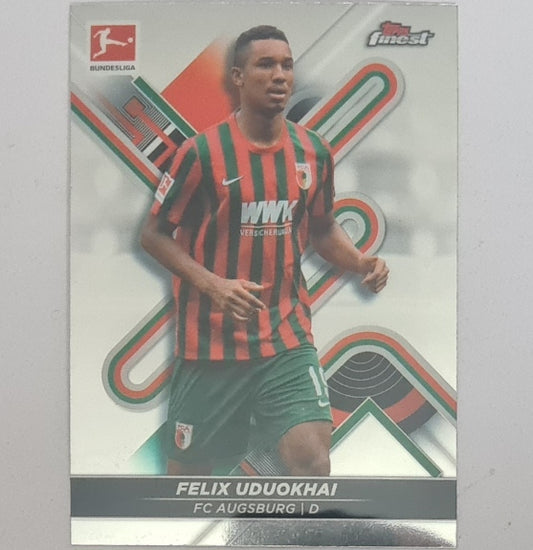 Felix Uduokhai 2022 Topps Finest Bundesliga #1 Soccer Football Augsburg EX-MINT