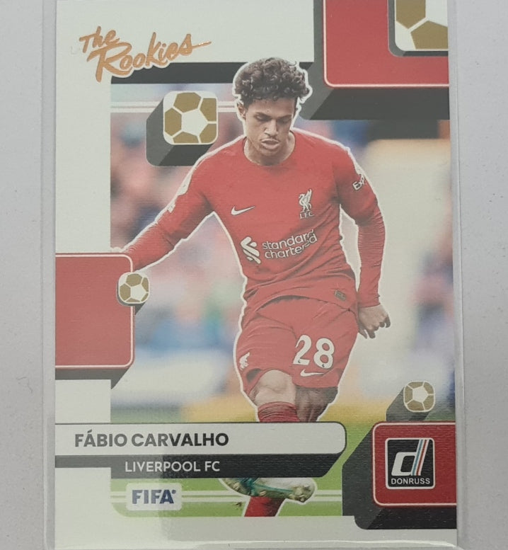 Fabio Carvalho 2022-23 Panini Donruss the rookies RC #10 Soccer Football Liverpool Excellent/mint sleeved