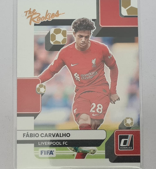 Fabio Carvalho 2022-23 Panini Donruss the rookies RC #10 Soccer Football Liverpool Excellent/mint sleeved