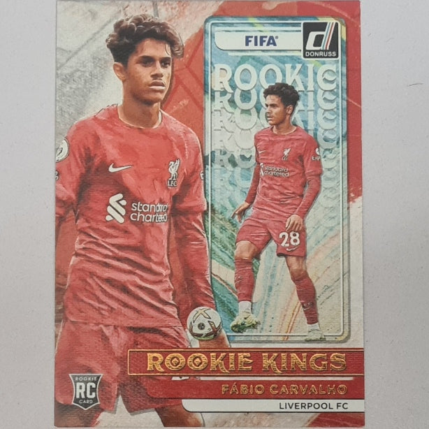 Fabio Carvalho 2022-23 Panini Donruss the rookie kings RC #12 Soccer Football Liverpool Excellent/mint sleeved