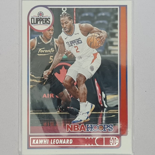 Kawhi Leonard 2021-22 Panini NBA Hoops #76 NBA Basketball Los Angeles Clippers  Excellent/mint sleeved