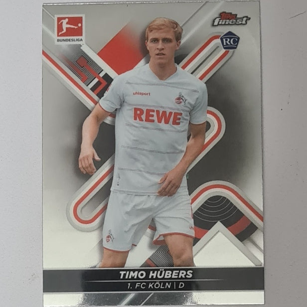 Timo Hubers 2022 Topps Finest Bundesliga soccer Rookie RC #89 Football FC Koln Excellent/mint sleeved