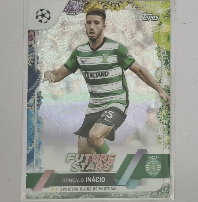 Goncalo Inacio 2023 Topps Champions League future stars carnival #160 Football Sporting Excellent sleeved