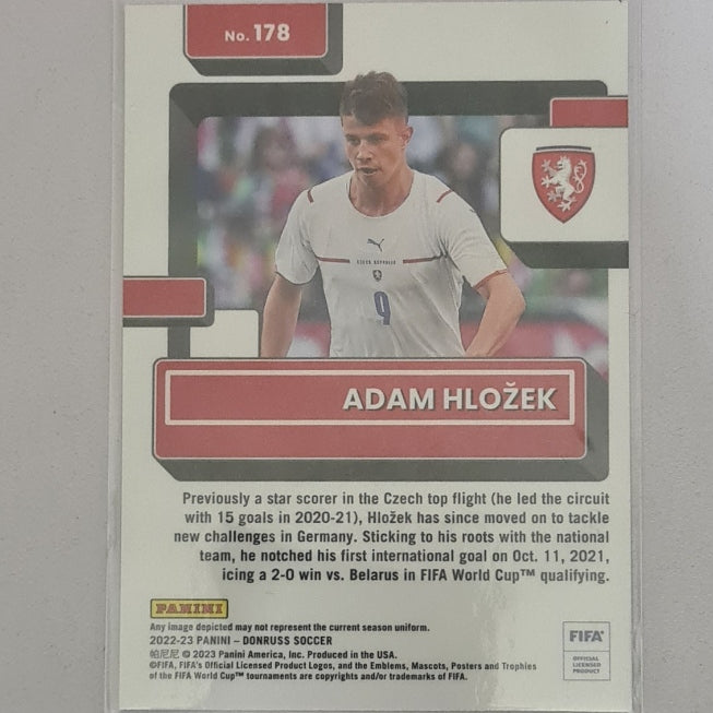 Adam Hlozek 2022-23 Panini Donruss Optic Soccer Rated Rookie #178 Football Czechia mint Sleeved
