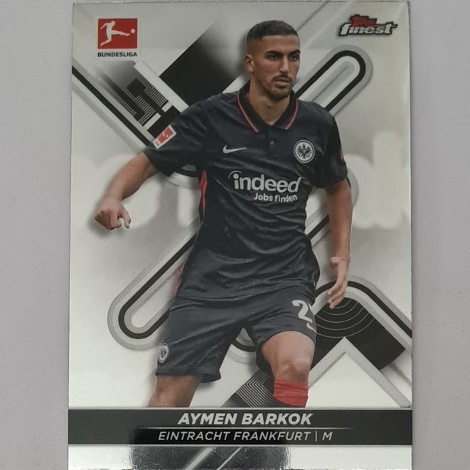 Aymen Barkok Topps Finest Bundesliga Soccer #50 Football Eintracht Frankfurt Excellent=mint