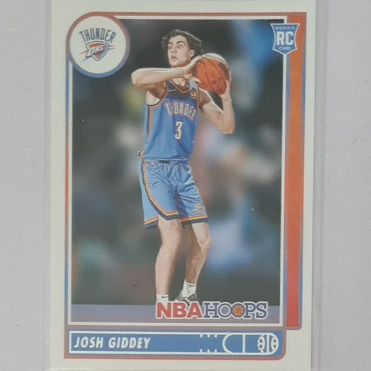 Josh Giddey 2021-22 Panini NBA Hoops Rookie RC #202 NBA Basketball Oklahoma City Thunder Excellent-mint