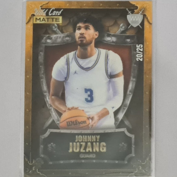 Johnny Juzang 2022 Wild card Matte 20/25 WW-22 NBA Basketball EX-Mint sleeved