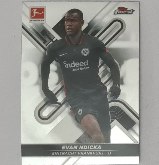 Evan Ndicka 2022 Topps Finest Bundesliga #57 Soccer Football Eintracht Frankfurt mint sleeved
