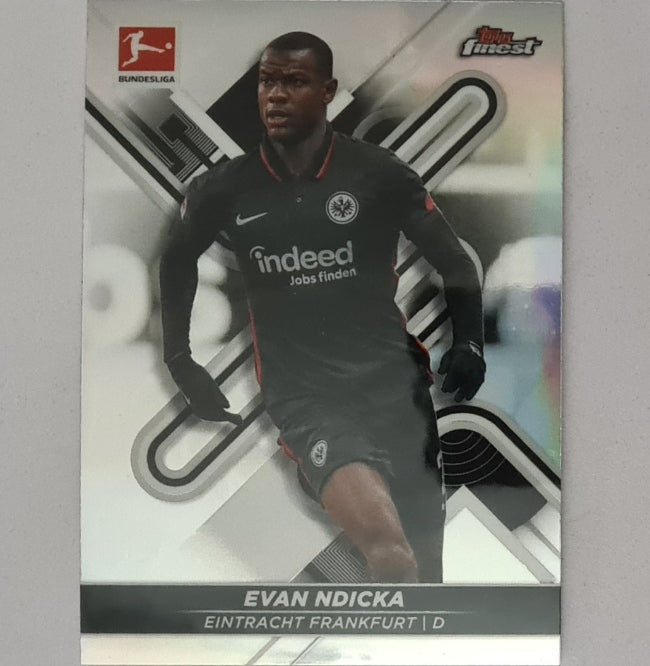 Evan Ndicka 2022 Topps Finest Bundesliga refractor #57 Soccer Football Eintracht Frankfurt mint sleeved