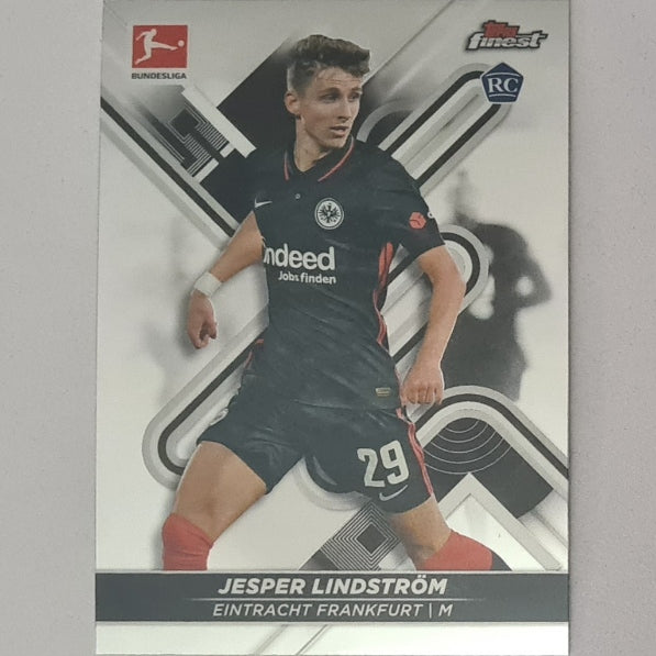 Jesper Lindstrom 2022 Topps Finest Bundesliga #56 Soccer Football Eintracht Frankfurt mint sleeved