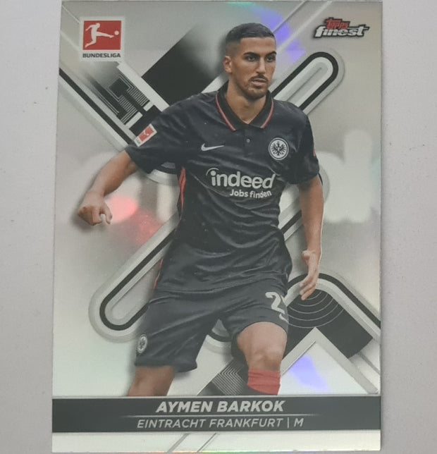 Aymen Barkok 2022 Topps Finest Bundesliga refractor  #50 Soccer Football Eintracht Frankfurt mint sleeved