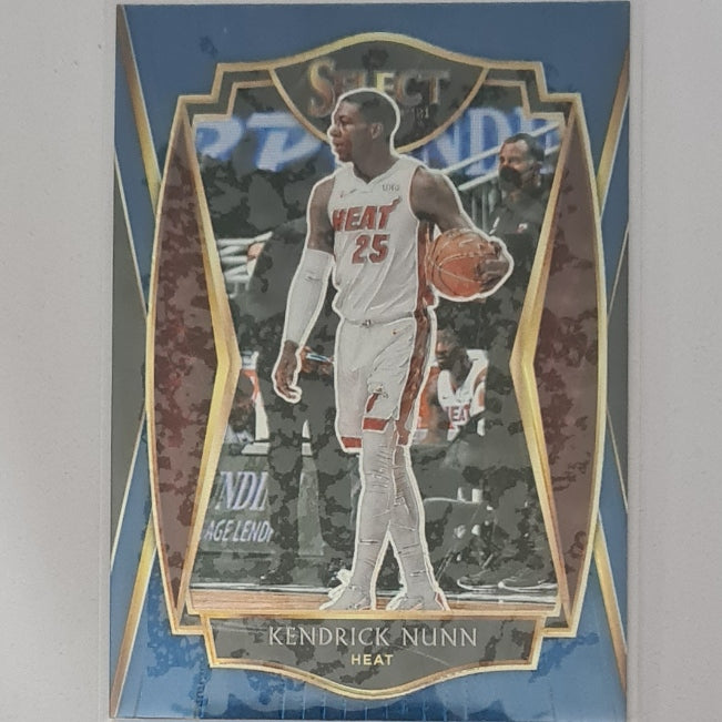 Kendrick Nunn 2021 Panini Select Blue #153 NBA Basketball Miami Heat excellent/mint Sleeved