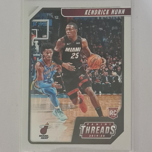 Kendrick Nunn 2019-20 Panini Threads rookie RC #82 NBA Basketball Miami Heat excellent/mint Sleeved