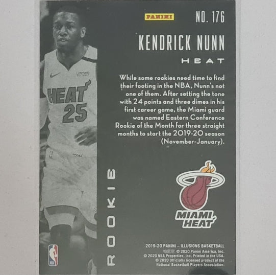 Kendrick Nunn 2019-20 Panini Illusions rookie RC #176 NBA Basketball Miami Heat excellent/mint Sleeved