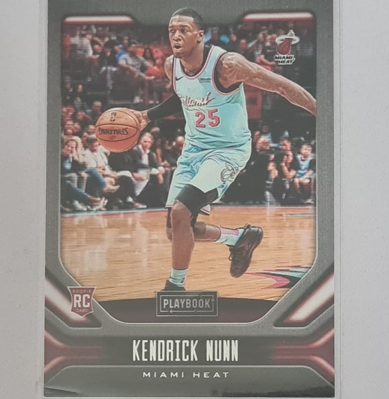 Kendrick Nunn 2019-20 Panini Chronicles Playbook rookie RC #181 NBA Basketball Miami Heat excellent/mint Sleeved