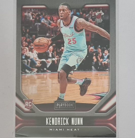 Kendrick Nunn 2019-20 Panini Chronicles Playbook rookie RC #181 NBA Basketball Miami Heat excellent/mint Sleeved