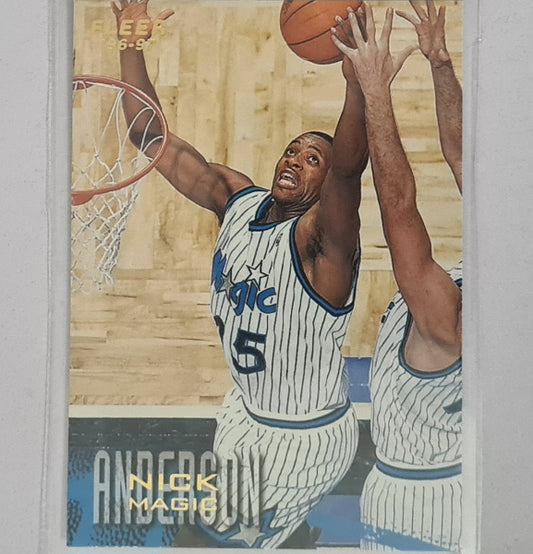 Nick Anderson 1996 Fleer 96-97 #76 NBA Basketball Philadelphia Orlando Magic excellent Sleeved