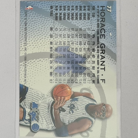 Horace Grant 1996 Fleer 96-97 #77 NBA Basketball Philadelphia Orlando Magic excellent Sleeved