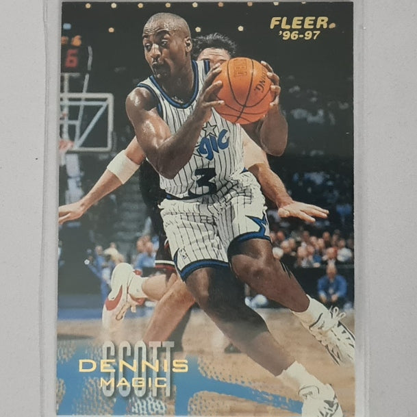 Dennis Scott 1996 Fleer 96-97 #80 NBA Basketball Philadelphia Orlando Magic excellent Sleeved