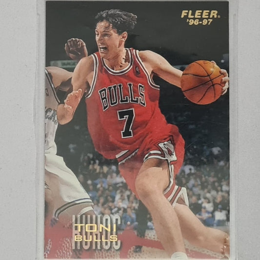 Toni Kukoc 1996 Fleer 96-97 #14 NBA Basketball Chicago Bulls excellent Sleeved