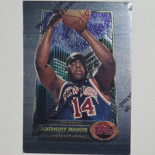 Anthony Mason 1994 Topps Finest city legends @no green@ #2 NBA Basketball New York Knicks excellent-mint