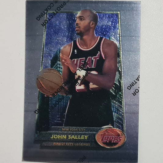John Salley 1994 Topps Finest city legends @no green@ #3 NBA Basketball Miami Heat excellent-mint