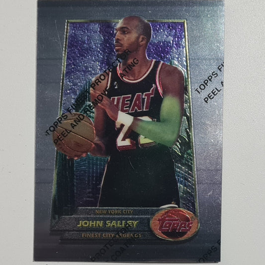 John Salley 1994 Topps Finest city legends #3 NBA Basketball Miami Heat excellent