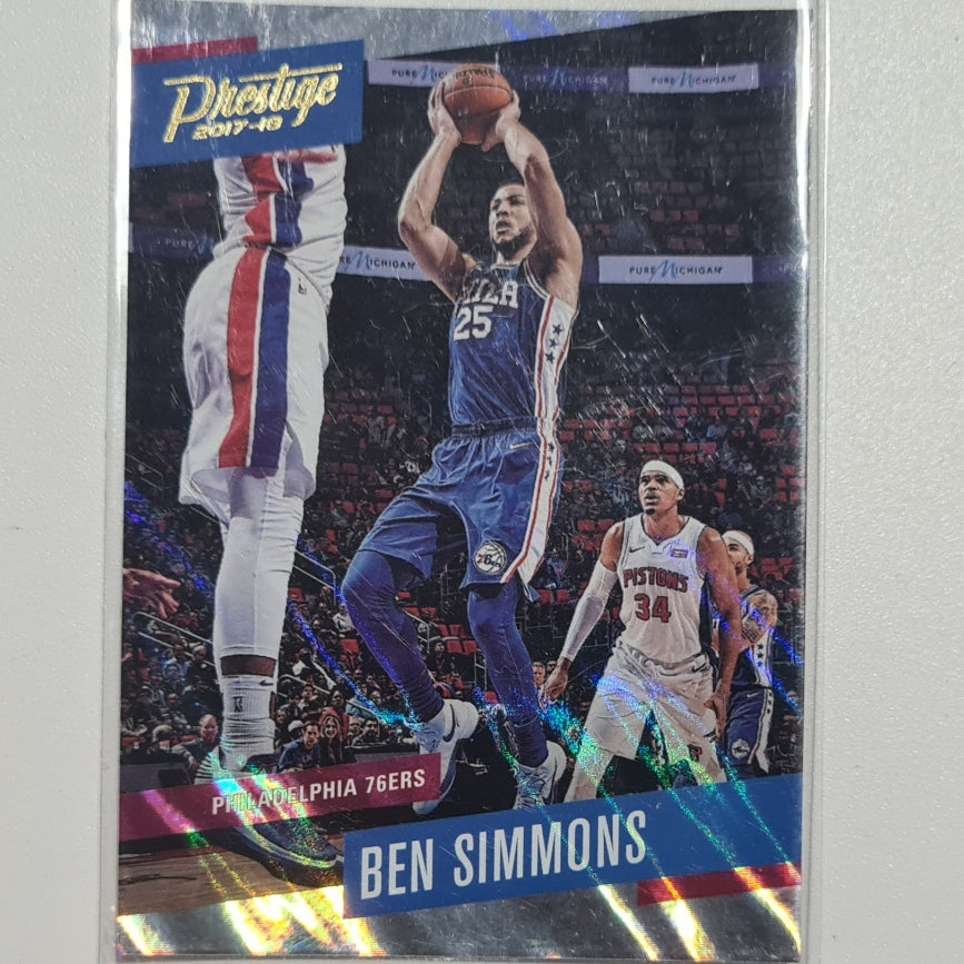 Ben Simmons 2017-18 Panini Prestige rare  mist variant #1 NBA Basketball Philadelphia 76ers excellent-mint