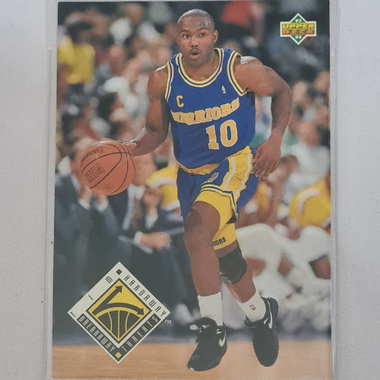Tim Hardaway 1993 Upper-Deck breakaway threats #439 NBA Basketball Golden State Warriors Excellent