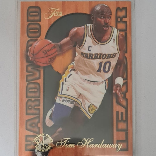 Tim Hardaway 1995 Fleer Flair Hardcourt Leaders 9 of 27 NBA Basketball Golden State Warriors Excellent-mint