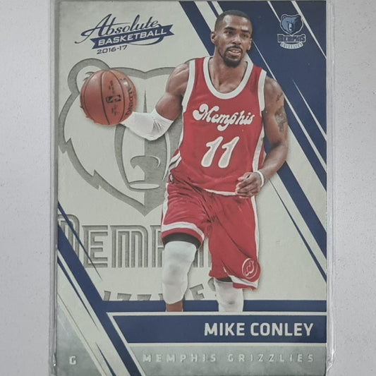 Mike Conley 2016-17 Panini Absolute  #86 NBA Basketball Memphis Grizzlies excellent sleeved