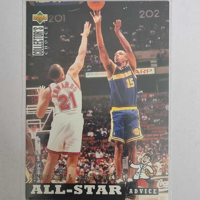 Latrell Sprewell 1994 Upper-Deck all-star advice #198 NBA Basketball Golden State Warriors Excellent