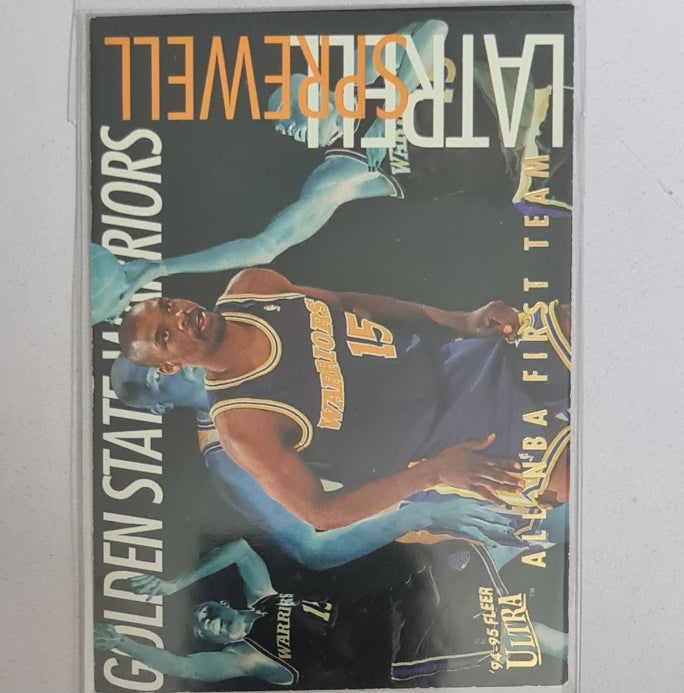Latrell Sprewell 1994 Fleer Ultra 94-95 all nba first team 4 of 15 NBA Basketball Golden State Warriors very good