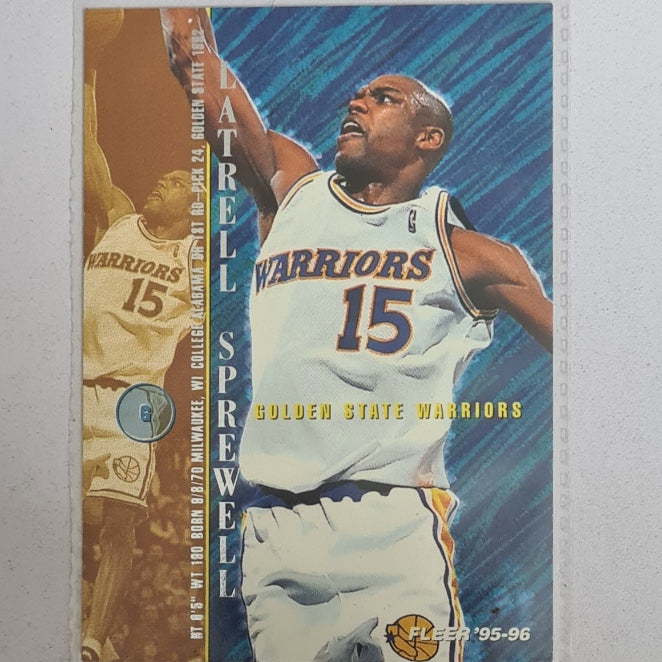 Latrell Sprewell 1995 Fleer 95-96 #64 NBA Basketball Golden State Warriors excellent