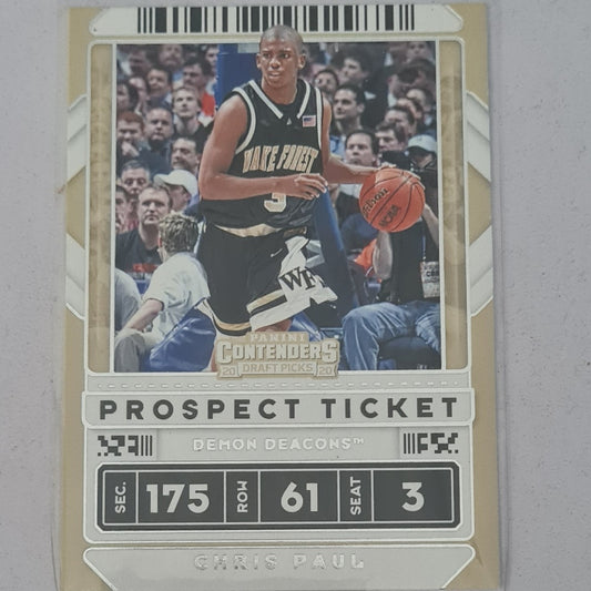 Chris Paul 2020 Panini Contenders draft picks #38 Wake Forest Ex-mint