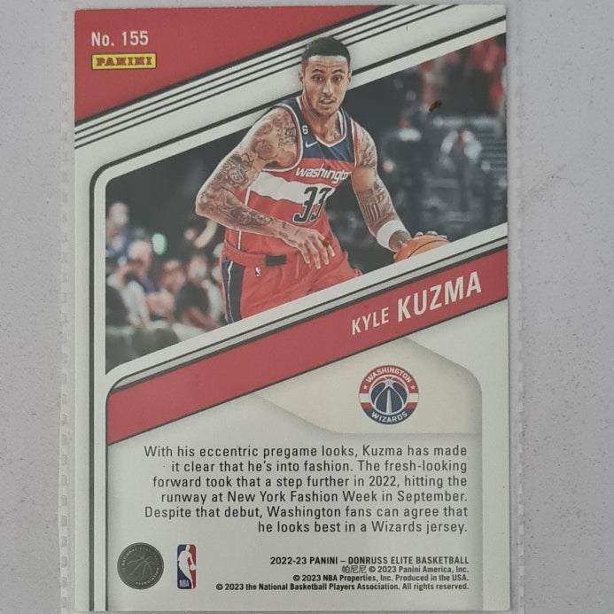 Kyle Kuzma 2022-23 Panini Donruss Elite #155 NBA Basketball Washington Wizards excellent Sleeved