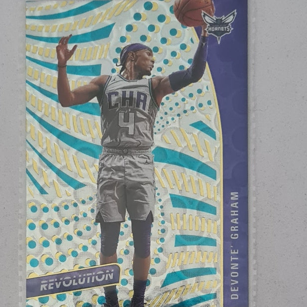 Devonte Graham 2020-21 Panini Revolution Groove variant #44 NBA Basketball Charlotte Hornets excellent Sleeved